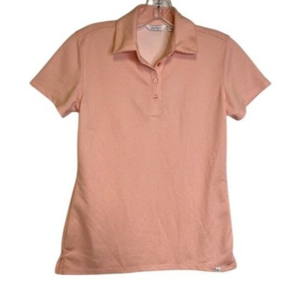 Lady Hagen Tops - Lady Hagen Jacquard Short Sleeve Polo X SMALL (2323)